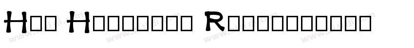 H74 Hellfire Regular字体转换